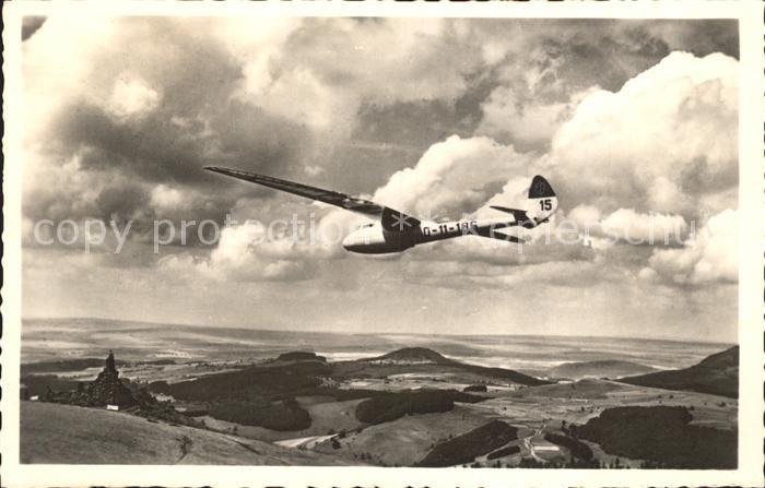 Segelflug Gliding Vol-Voile Vuolo-a-Vela Volo-a-Vela-- Rhoen Wasserkuppe