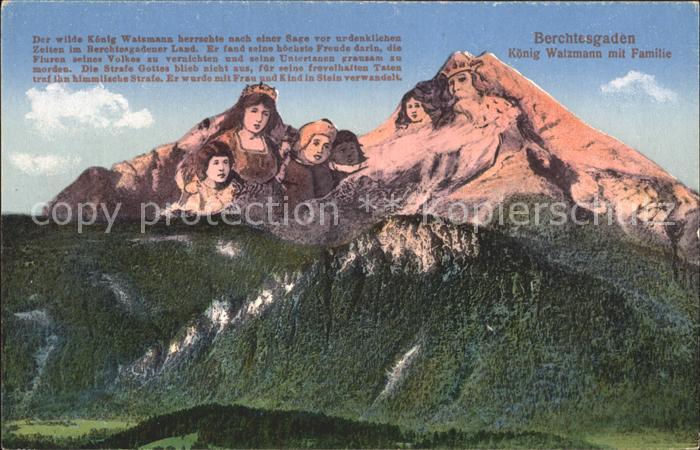 Berggesichter König Watzmann mit Familie Berchtesgade