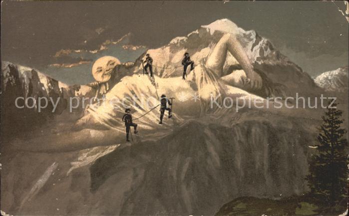Berggesichter Jungfrau Bergsteiger