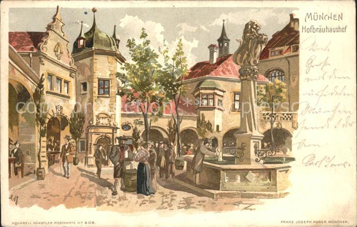 Hofbraeuhaus Muenchen Bier Kuenstlerkarte