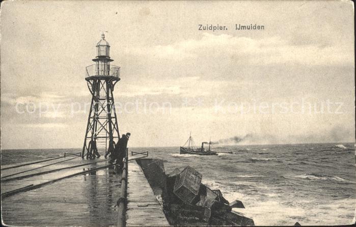 Leuchtturm Lighthouse Zuidpier Ijmuiden