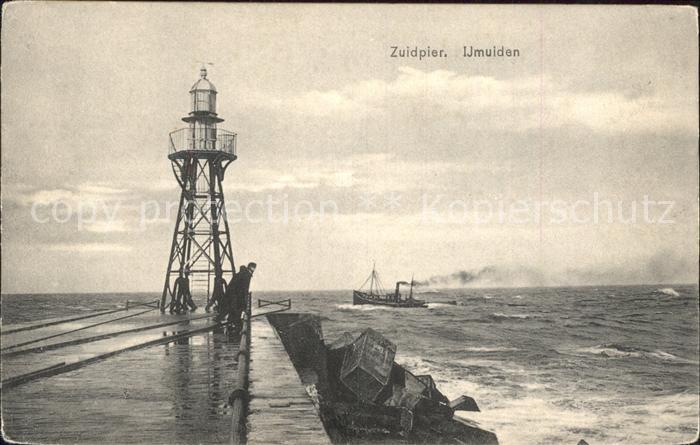 Leuchtturm Lighthouse Zuidpier Ijmuiden