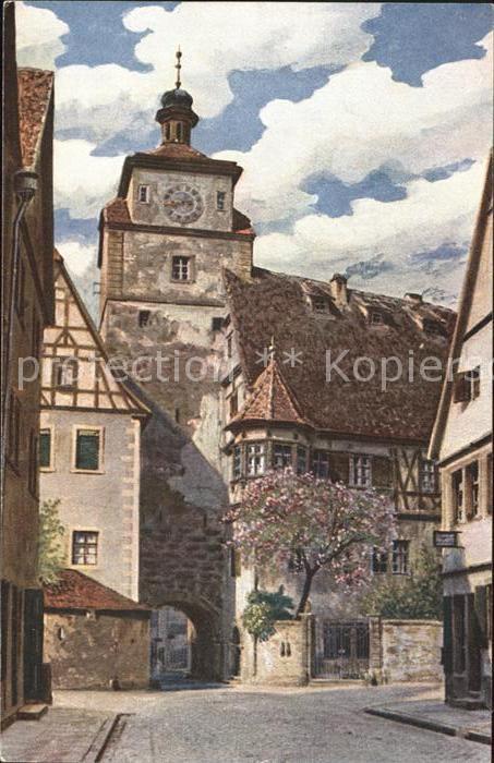 Verlag Wiedemann WIRO Nr. 2373 B Rothenburg ob der Tauber Weisser Turm