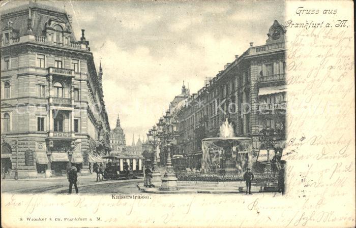 Pferdebahn Frankfurt am Main Kaiserstrasse