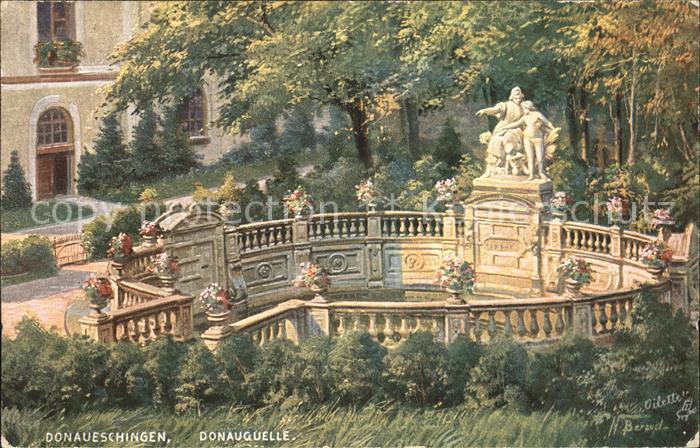 Verlag Tucks Oilette Nr. 780 Donaueschingen Donauquelle N. Beraud