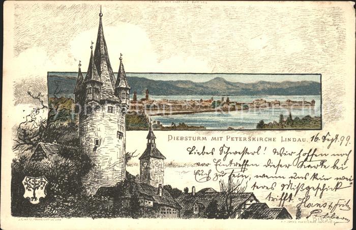 Biese Carl Karl Diebsturm Peterskirche Lindau