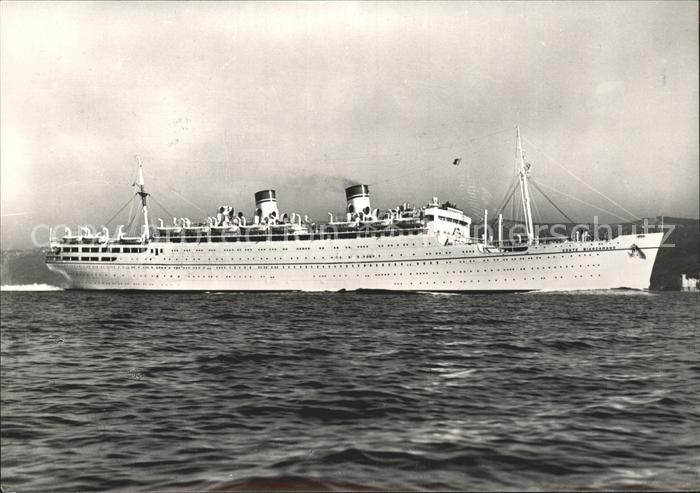 Dampfer Oceanliner Conte Biancamano