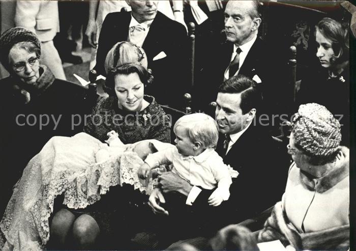 Adel Niederlande Taufe Prinz Friso Domkerk Utrecht Prinzessin Beatrix Prinz Clau