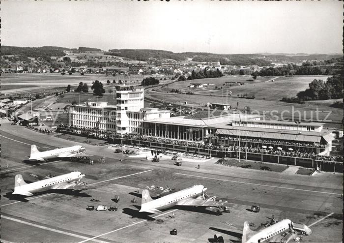 Flughafen Airport Aeroporto Zuerich-Kloten Flugzeuge