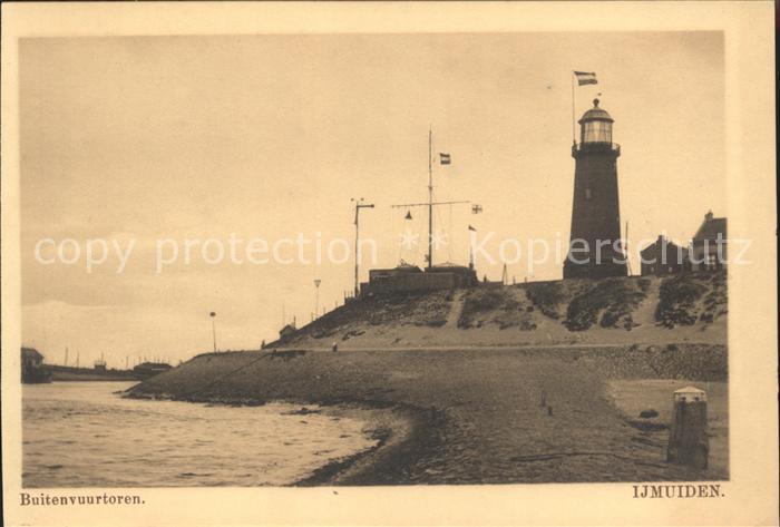 Leuchtturm Lighthouse Ijmuiden Buitenvuurtoren