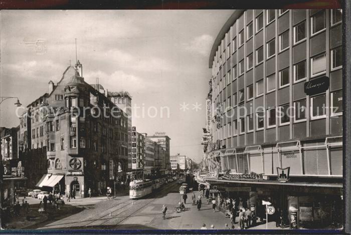 Strassenbahn Karlsruhe Kaiserstrasse Ecke Waldstrasse