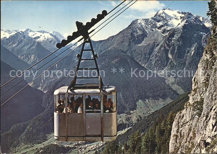 Mayrhofen Zillertal Penkenseilbahn mit Gruenberg Bergbahn