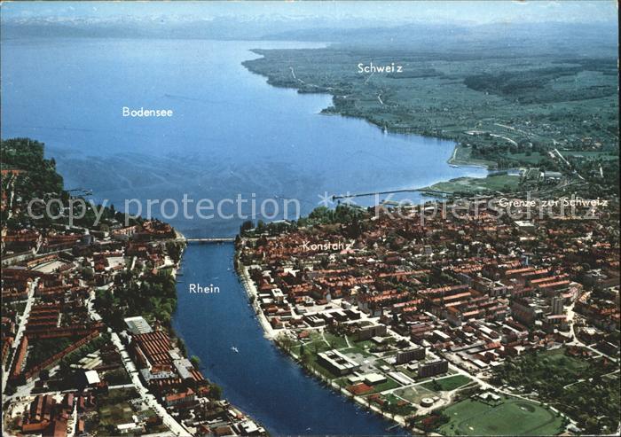 Konstanz Bodensee Fliegeraufnahme