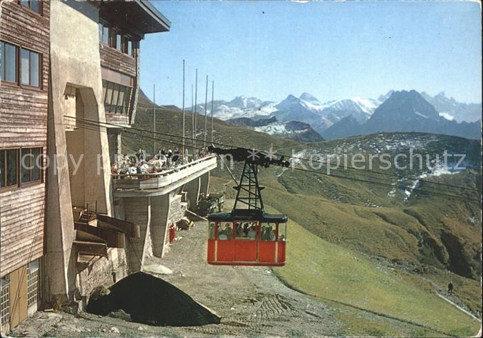 Oberstdorf Nebelhorn Bergstation Luftseilbahn Alpenpanorama