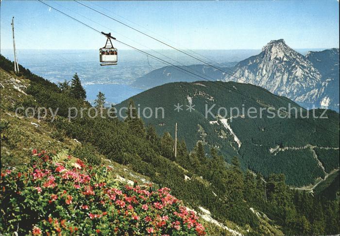 Traunkirchen Seilbahn auf den Feuerkogel Traunsee Traunstein