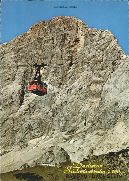 Ramsau Dachstein Steiermark Bergbahn Suedwandbahn Hoher Dachstein