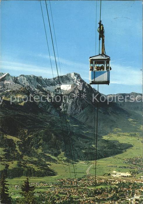GARMISCH-PARTENKIRCHEN Bayern Wankbahn Seilbahn Zugspitzgruppe Alpenpanorama