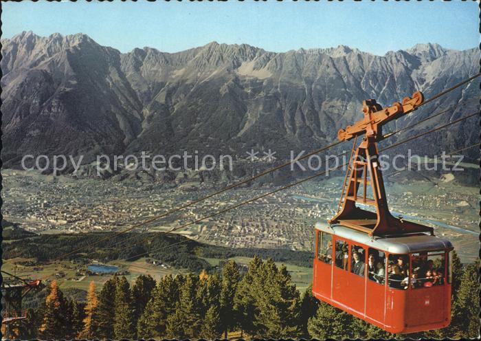 Innsbruck Patschenkofelbahn gegen Nordkette Bergbahn