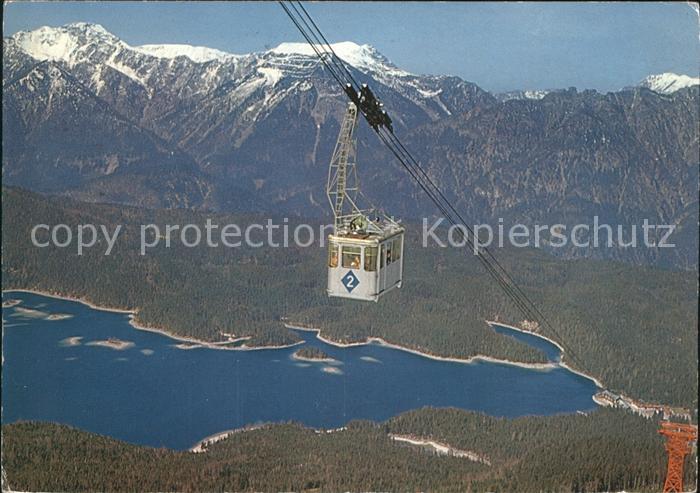 Eibsee Seilbahn Eibsee Zugspitzgipfel Alpenpanorama