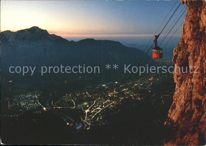 Bad Reichenhall Predigtstuhlbahn Seilbahn Bergstation Panorama Hochstaufen