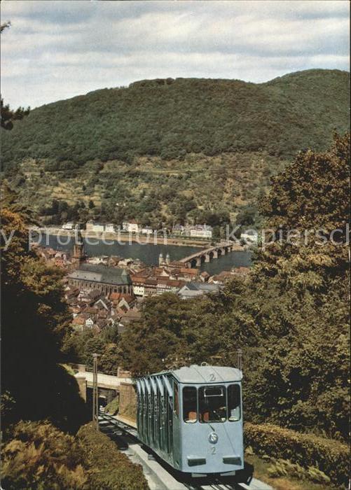 Heidelberg Neckar Bergbahn auf den Koenigstuhl