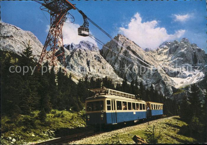 Bergbahn Bayerische Zugspitzbahnen gegen Zugspitzgipfel