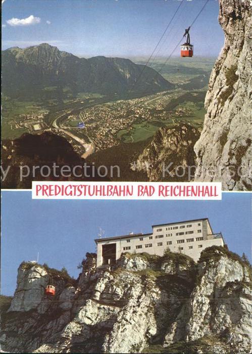 Bad Reichenhall Predigtstuhlbahn Seilbahn Bergstation Talblick