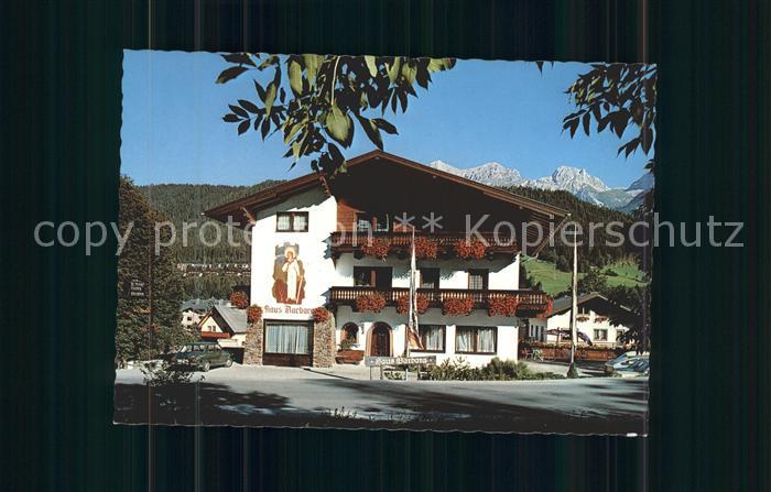 Schladming Obersteiermark Fruehstueckspension Haus Barbara Fassadenmalerei Alpen