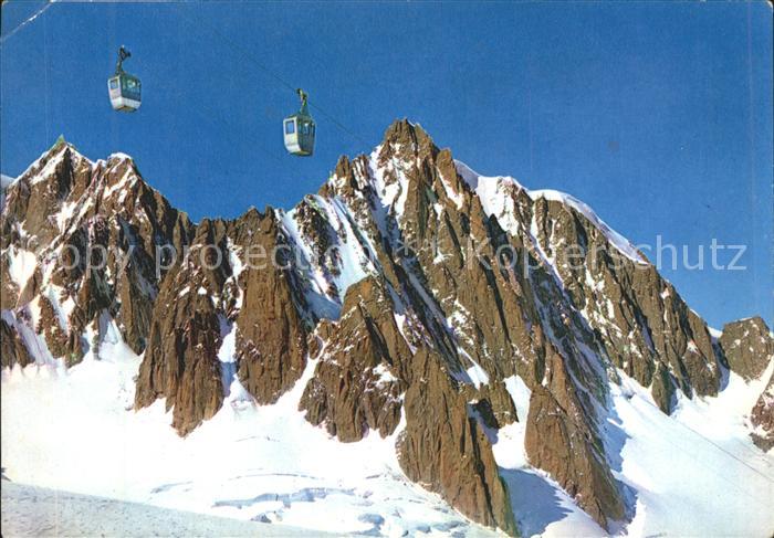 Courmayeur Mont Maudit Mont Blanc de Tacul Alpen Seilbahn