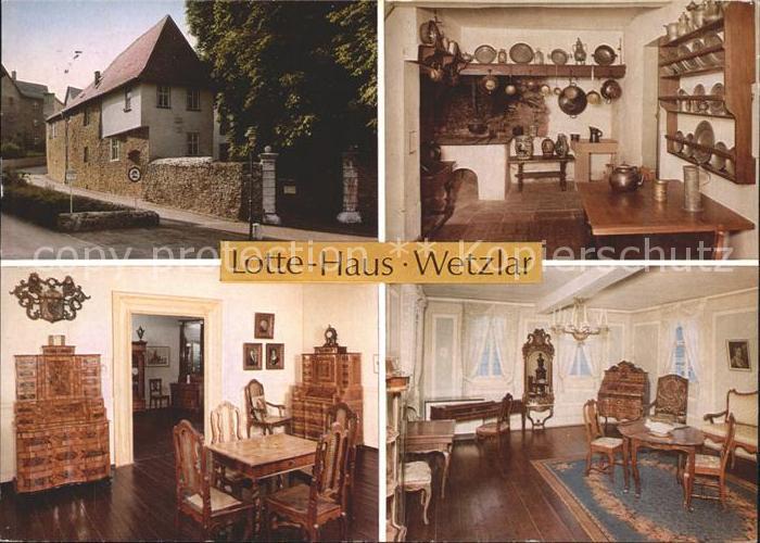 WETZLAR Lahn Hessen Lotte Haus Museum Moebel Zinnteller