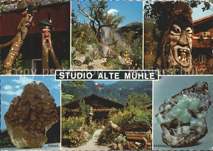 Mayrhofen Zillertal Studio Alte Muehle Ausstellung Mineralien Edelsteine Gemaeld