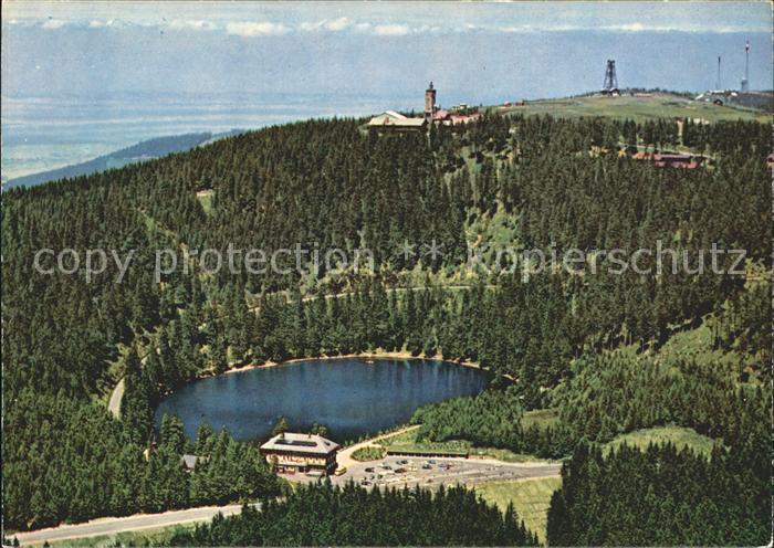 Kappelrodeck Berghotel Mummelsee Hornisgrinde Hochschwarzwald Fliegeraufnahme