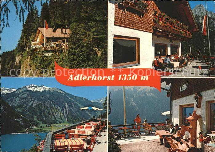 Nesselwaengle Tirol Berggasthof Adlerhorst Terrasse Haldensee Alpenpanorama