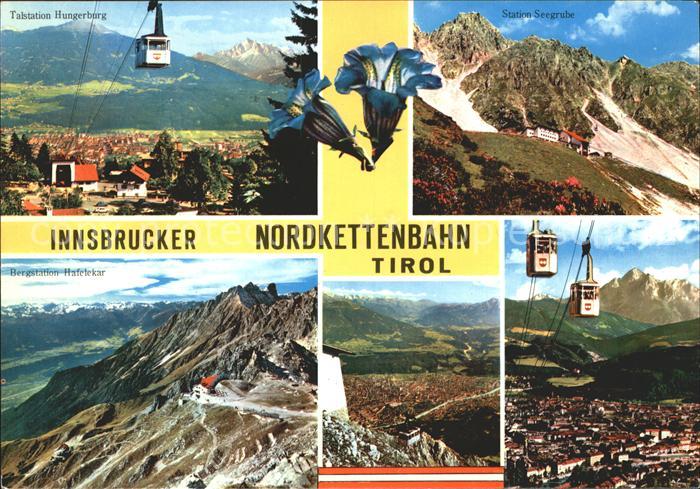 Innsbruck Nordkettenbahn Seilbahn Seegrube Berggasthof Enzian Alpenpanorama