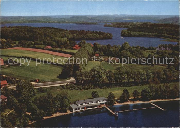 Ploen See Hotel Restaurant Cafe Strandklause Holsteinische Schweiz Fliegeraufnah