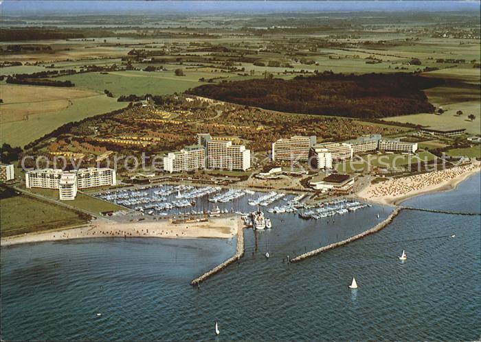 Damp Freizeitzentrum Sportzentrum damp 2000 Hafen Fliegeraufnahme