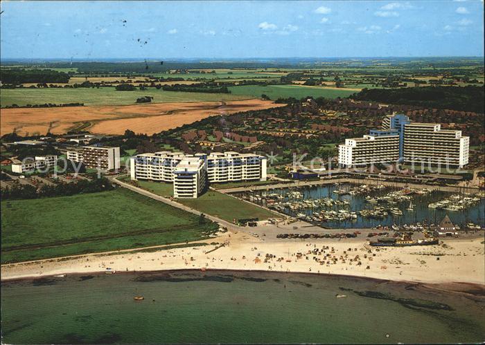 Damp Freizeitzentrum Sportzentrum damp 2000 Hafen Fliegeraufnahme