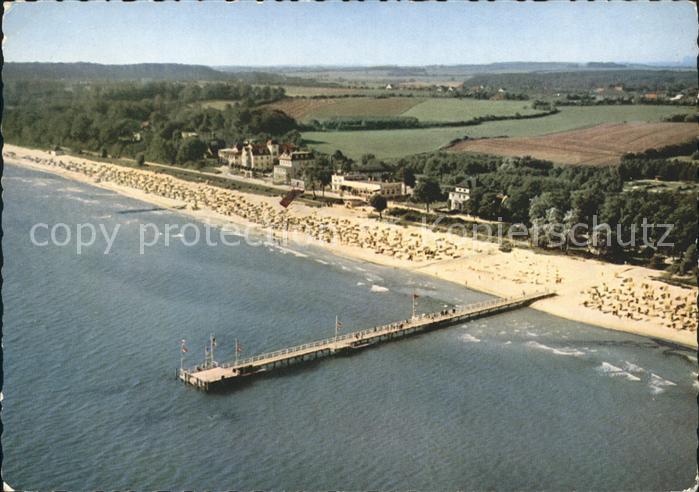 Scharbeutz Ostseebad Strand Fliegeraufnahme
