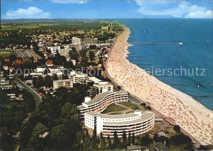 Groemitz Ostseebad Strand Hotelanlage Ostseeheilbad Fliegeraufnahme