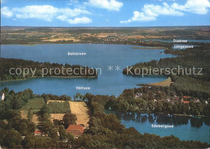 Ploen See Holsteinische Seenplatte Holsteinische Schweiz Fliegeraufnahme