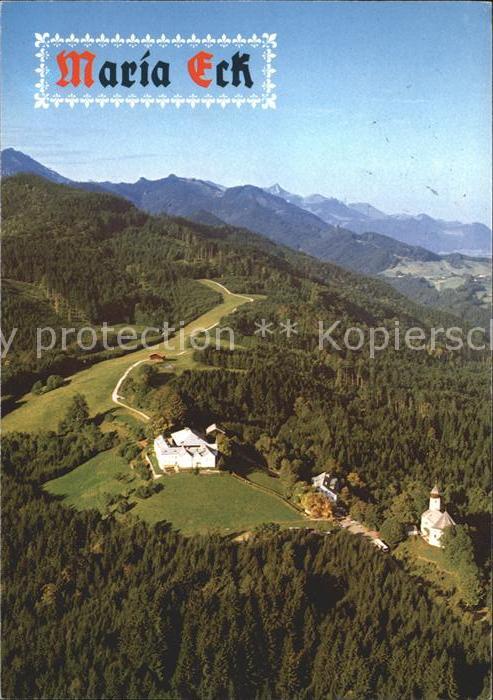 Siegsdorf Oberbayern Kloster Maria Eck Wallfahrtskirche Bayerische Alpen Flieger