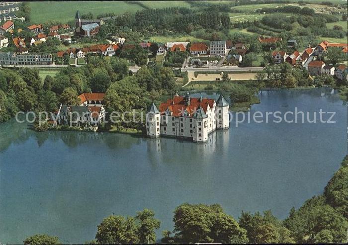Gluecksburg Ostseebad Schloss Flensburger Foerde Fliegeraufnahme