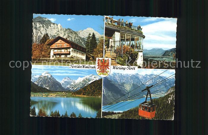 Wiesing Tirol Pension Waldruh Kanzelkehre Achensee Rofanseilbahn Wappen Alpenpan