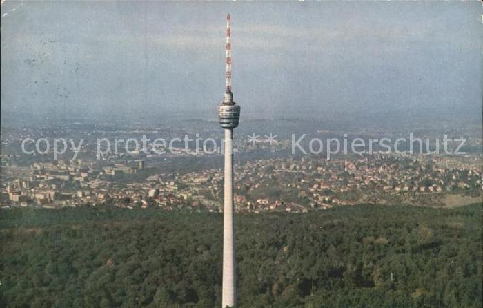 STUTTGART  CITY Fernsehturm Fliegeraufnahme