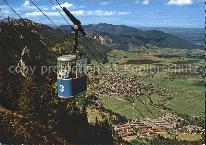 OBERAMMERGAU Bayern Laberbergbahn Seilbahn Panorama Kofel