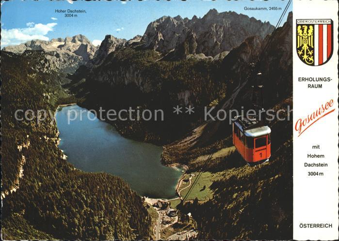 Gosau Oberoesterreich Gosausee Hoher Dachstein Gosaukamm-Seilbahn Fliegeraufnahm