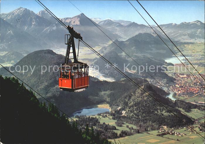 Schwangau Fuessen Tegelberg-Seilbahn Brentenjoch Aggenstein Breitenberg