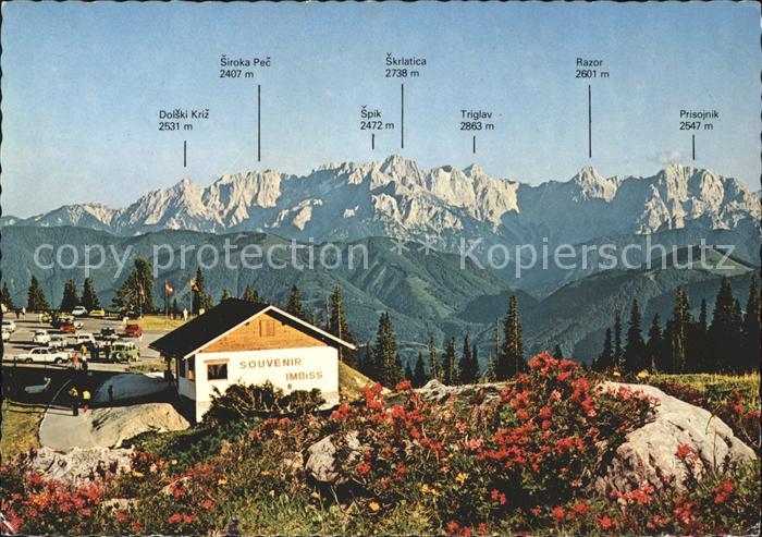 Villach Kaernten Alpenstrasse Dobratsch Rosstratten Julische Alpen