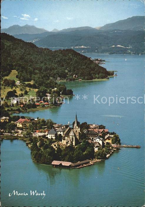 Maria Woerth Woerthersee Fliegeraufnahme