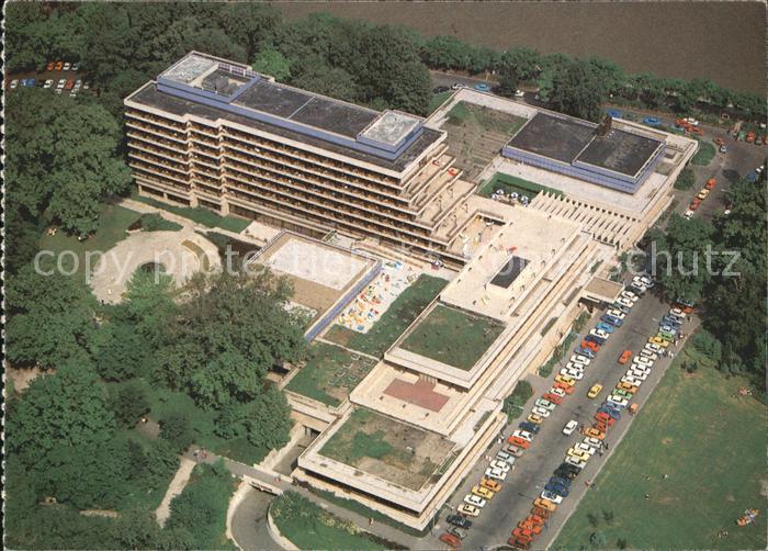 Budapest Margitsziget Thermal szallo Margareteninsel Hotel Thermal Fliegeraufnah